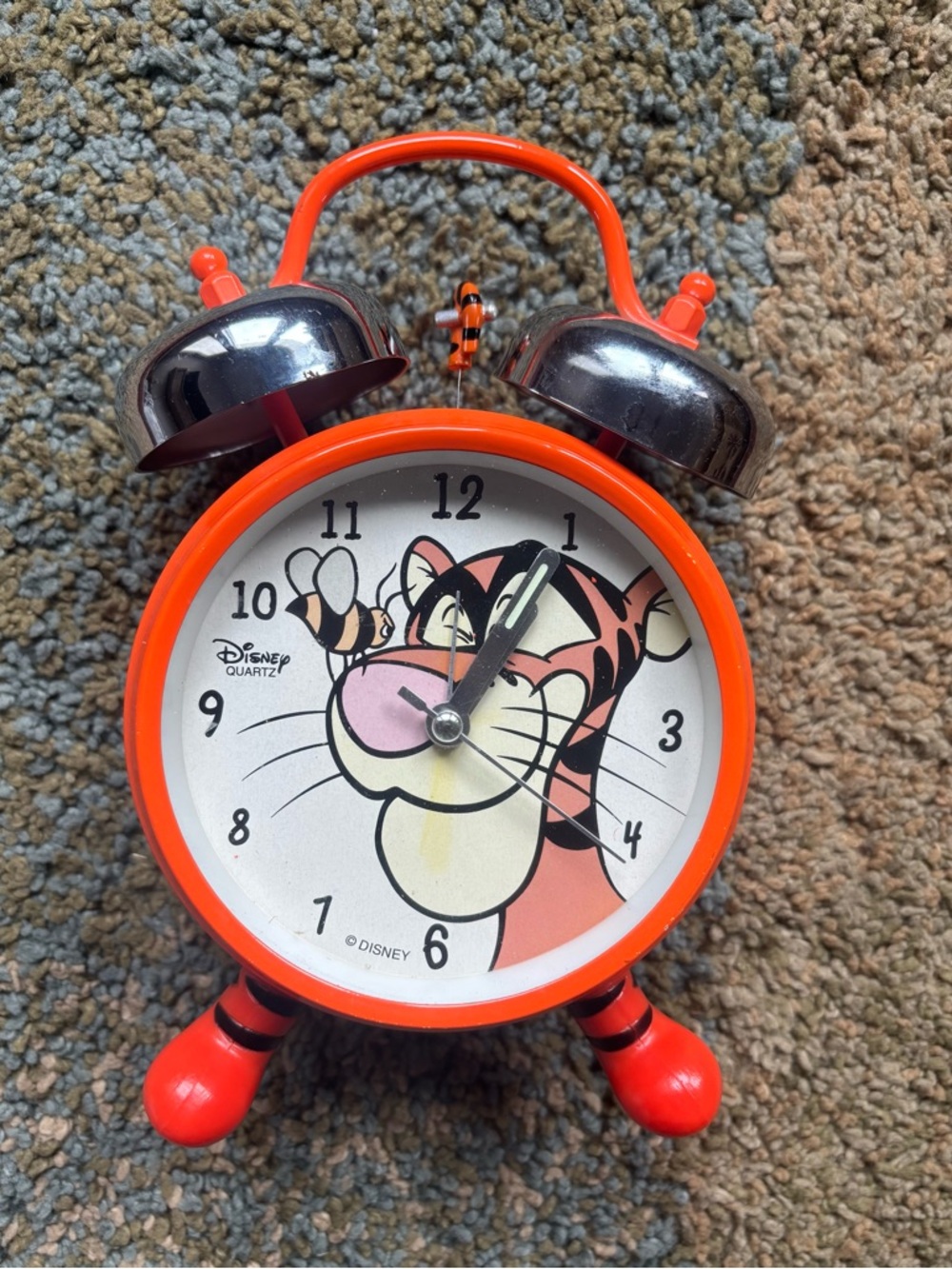 Winnie The Pooh Alarm Tigger Clock Double Bell Works